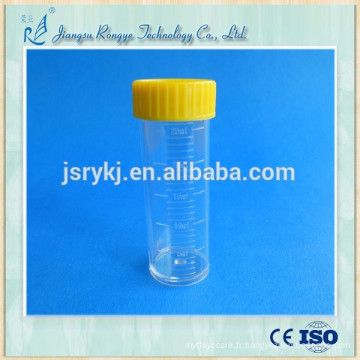Tasse médicale en urine en plastique jetable